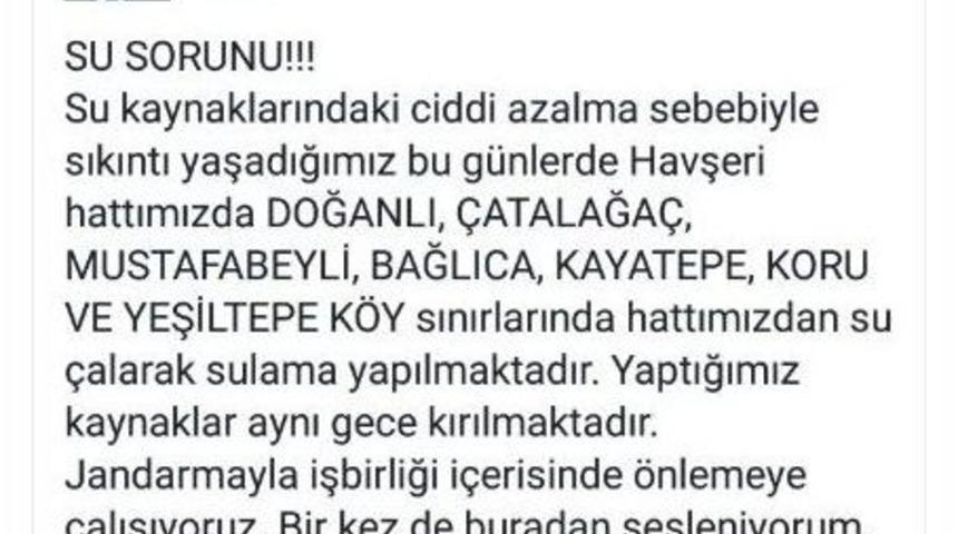 Başkan Kutlu, Su Hırsızlığına Sert Tepki Gösterdi