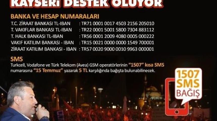 Talas Belediyesinden 15 Temmuz Şehit Ailelerine Destek