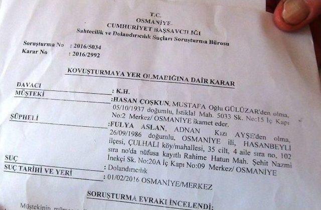 88 Yaşındaki Adamı ‘sana Bakıcılık Yaparım’ Diyerek Dolandırdı