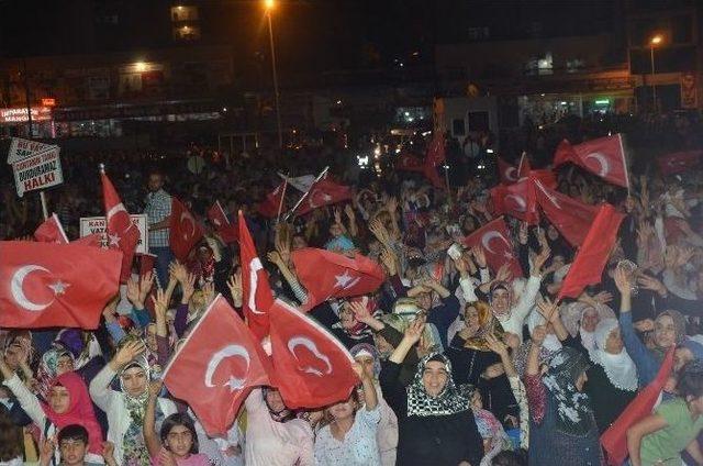 Başkanvekili Aydın Kahta’da Demokrasi Nöbetine Katıldı