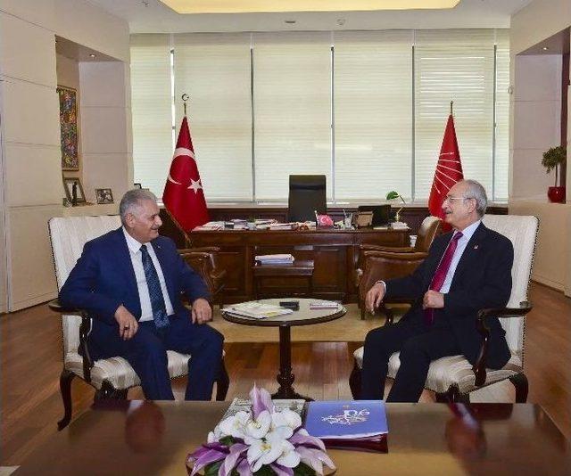 Başbakan Yıldırım, Chp Genel Merkezi’nde