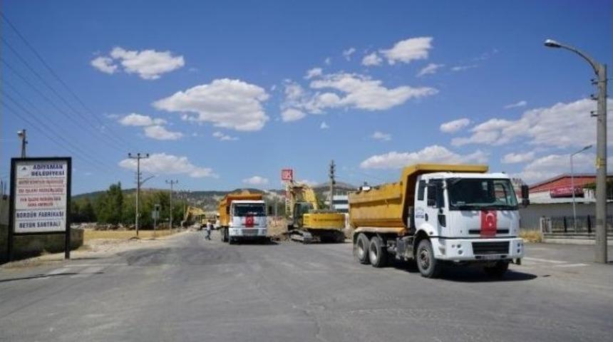 Petrol Caddesinde Asfalt &Ouml;ncesi Hazırlıklara Başlandı