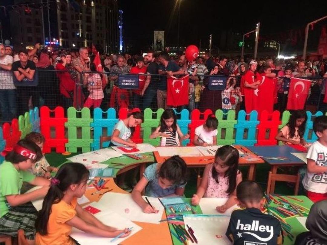 &Ccedil;ocuklar 15 Temmuz&rsquo;u Bu At&ouml;lyede Resmedecek