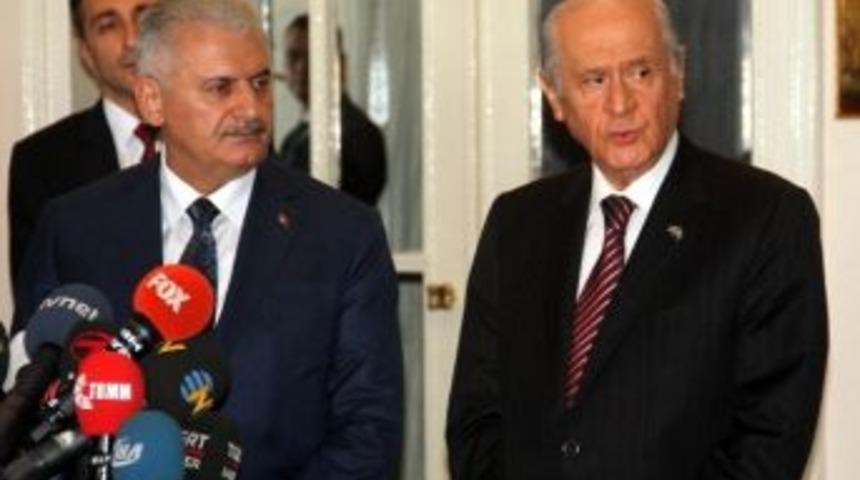 Başbakan Yıldırım-bah&ccedil;eli G&ouml;r&uuml;şmesi