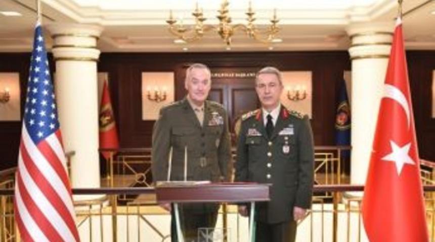 Abd Genelkurmay Başkanı Dunford, Genelkurmay Başkanı Orgeneral Akar&rsquo;ın Ziyaret Etti