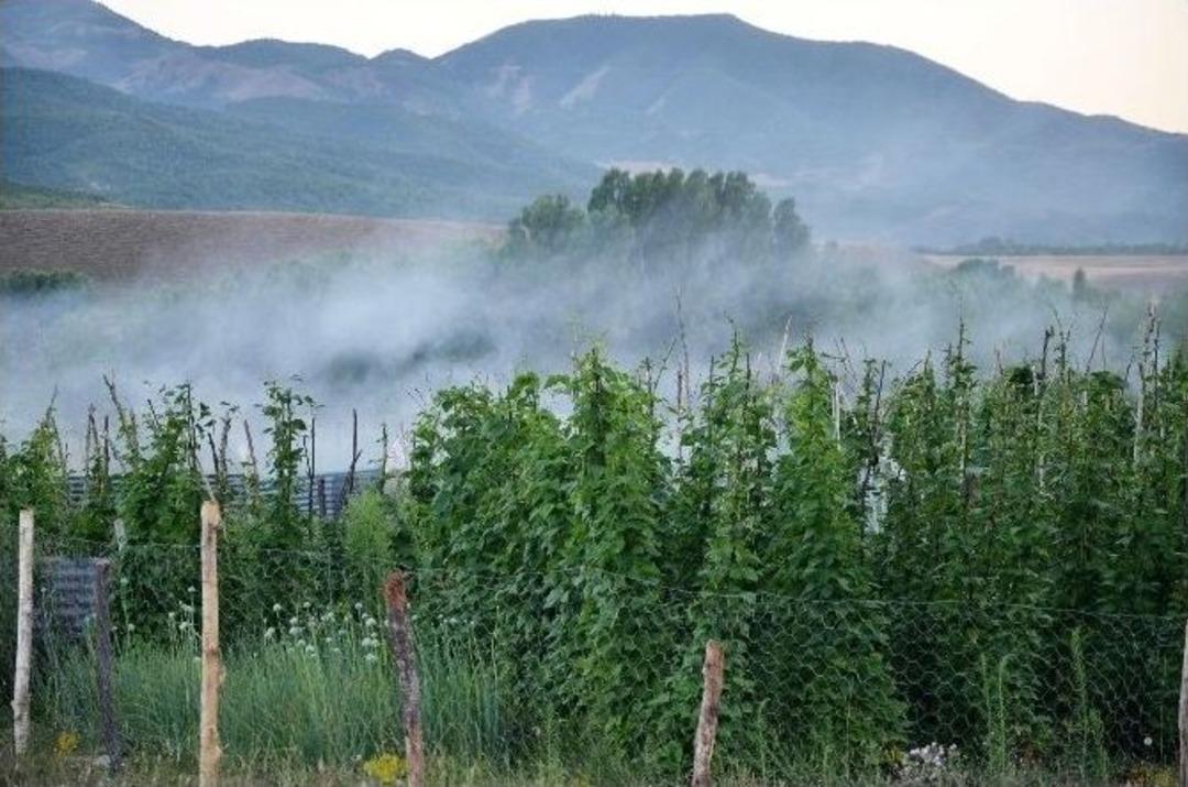 Bah&ccedil;elerde Tezek Dumanı Kullanıyorlar