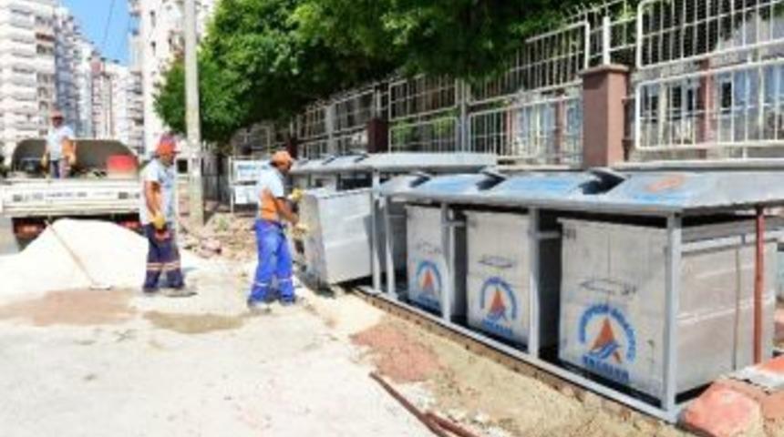 Muratpaşa&rsquo;da Bin 750. Yeraltı Konteyneri Yeşilbah&ccedil;e&rsquo;de