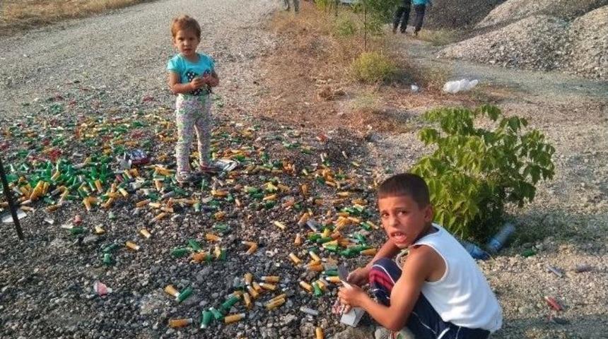 Boş Kovanlar &Ccedil;ocukların Oyuncağı Oldu