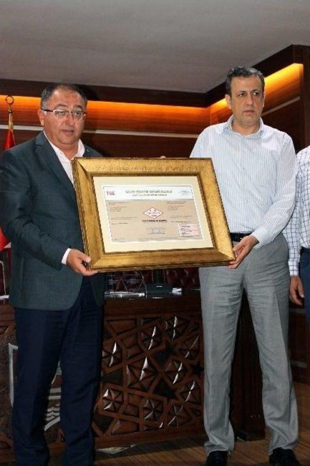 Yalova Belediyesi Kalite Belgesi Aldı