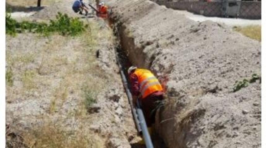 U&ccedil;hisar Belediyesi, Karakum Mevkii&rsquo;nde Su Hattı Yapım İşine Başladı