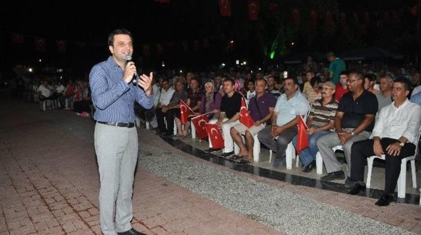 Milletvekili K&ouml;se, Manavgat&rsquo;ta Demokrasi N&ouml;betine Katıldı
