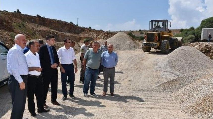 Vali Aktaş, Asfalt &Ccedil;alışmalarını İnceledi