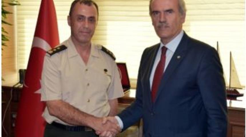 Garnizon Komutanı Saldık&rsquo;tan Başkan Altepe&rsquo;ye Veda