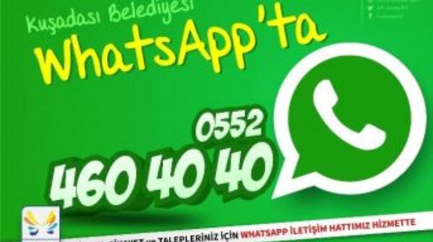 Kuşadası Belediyesi Watsapp&rsquo;ta