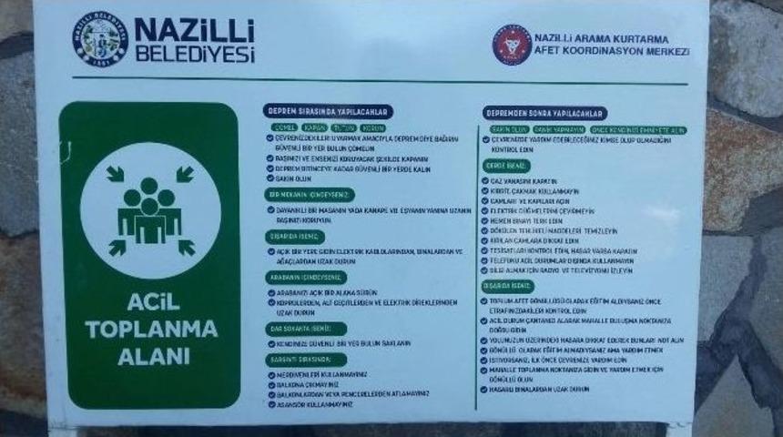 Nakut, Nazilli&rsquo;de Deprem Toplanma Alanlarını Belirledi..