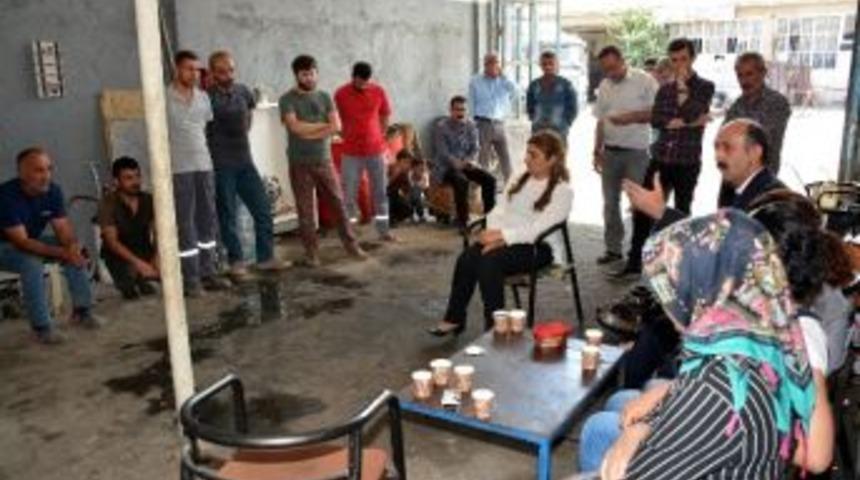 Akdoğan&rsquo;dan Sanayi Esnafına Ziyaret