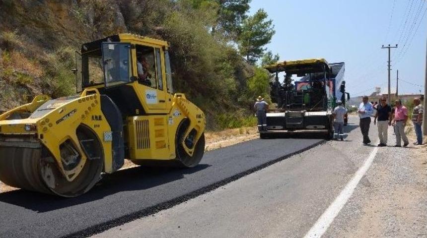 Alarahan Yoluna Sıcak Asfalt
