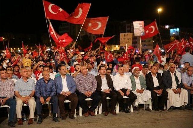 Şanlıurfa Merkez Ve İlçelerinde Demokrasi Nöbetleri