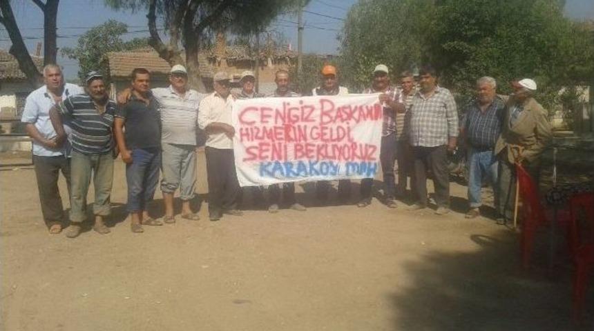 Başkan Erg&uuml;n&rsquo;e Pankartlı Davet