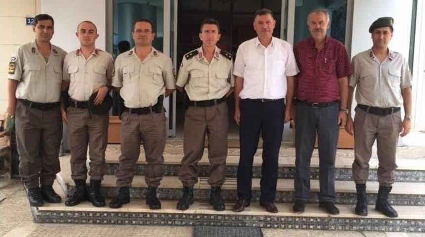Komutanlardan Başkan Duymuş&rsquo;a Ziyaret