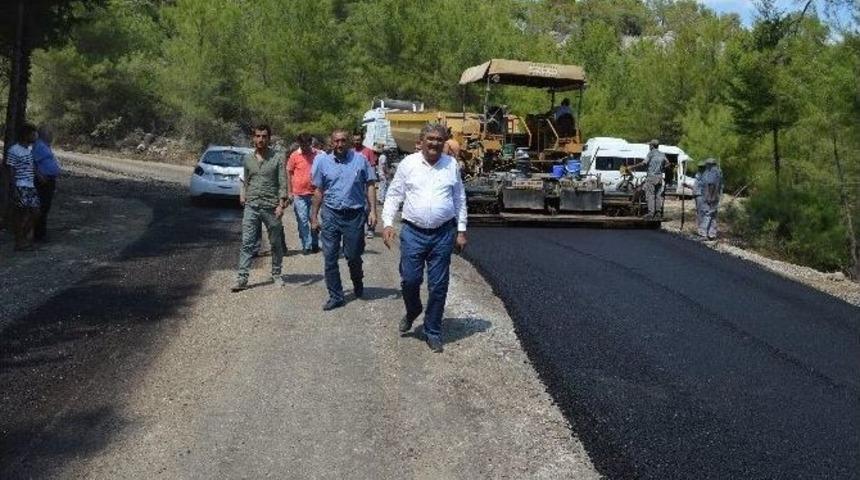 Beycik Yolu Asfaltlanıyor
