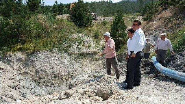 Kaymakam Bayraktar, İçme Suyu Drenaj Çalışmalarını İnceledi