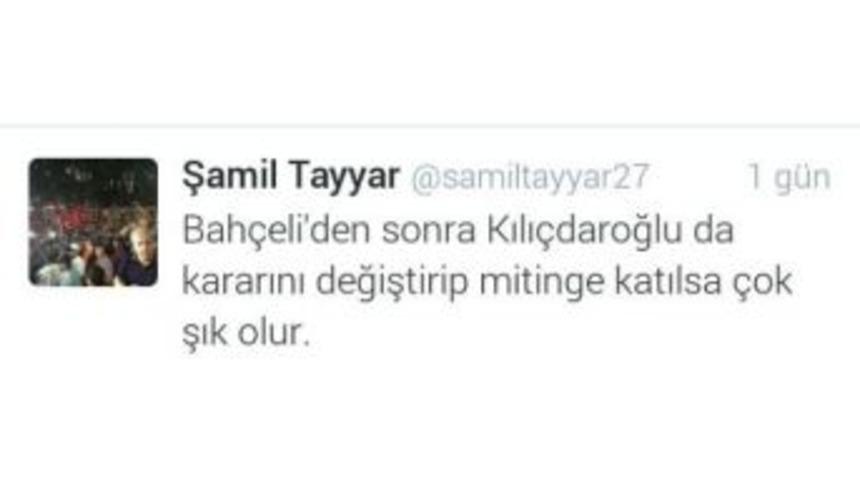 Ak Parti&rsquo;li Tayyar&rsquo;dan Kılı&ccedil;daroğlu&rsquo;na &Ccedil;ağrı