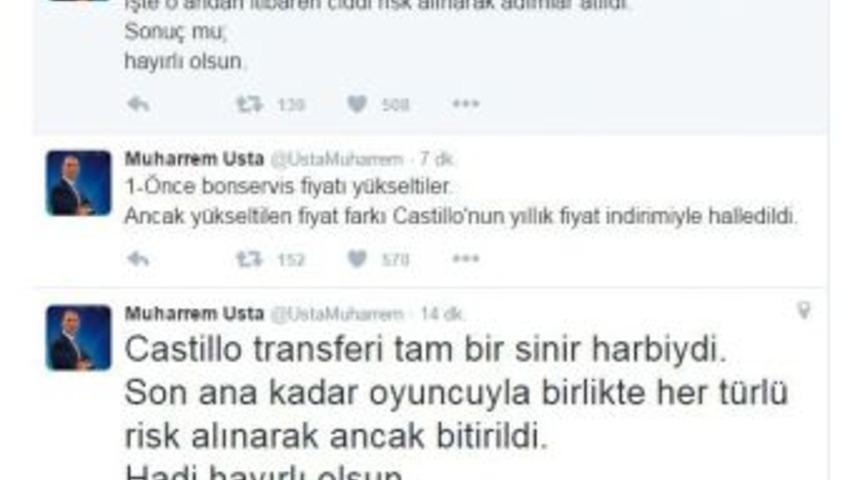 Muharrem Usta: "castillo Transferi Tam Bir Sinir Harbiydi"