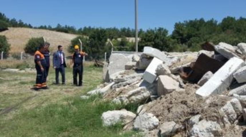 Afet Eğitim Sahası Yapımı Sürüyor