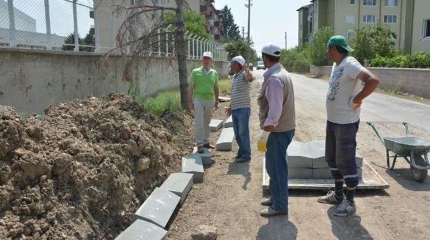 Başkan Acar İlçede Yürütülen Yol Yapım Çalışmalarını İnceledi