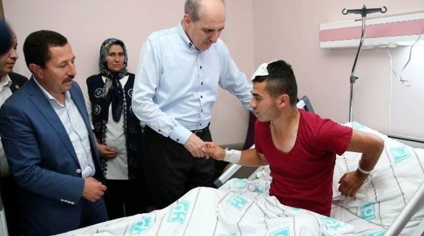 Numan Kurtulmuş Yaralı Askerleri Ziyaret Etti