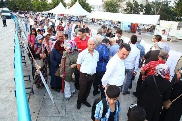 ‘darbeye Fırça’ Sergisi Kent Meydanı’nda Sergilenmeye Başlandı