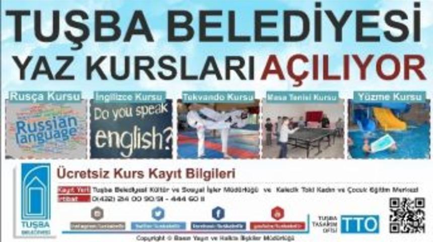 Tuşba Belediyesi&rsquo;nden Yaz Kursları