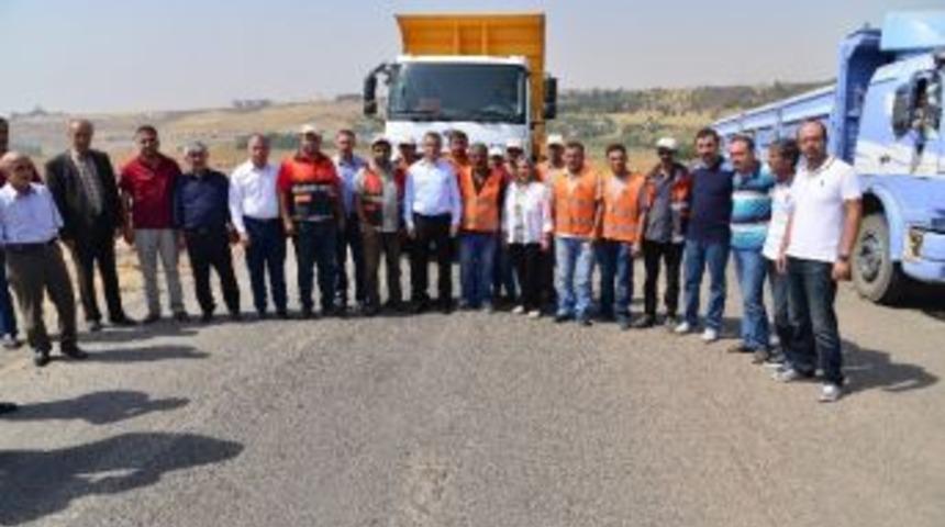 Eş Başkanlar Asfalt &Ccedil;alışmalarını Denetledi