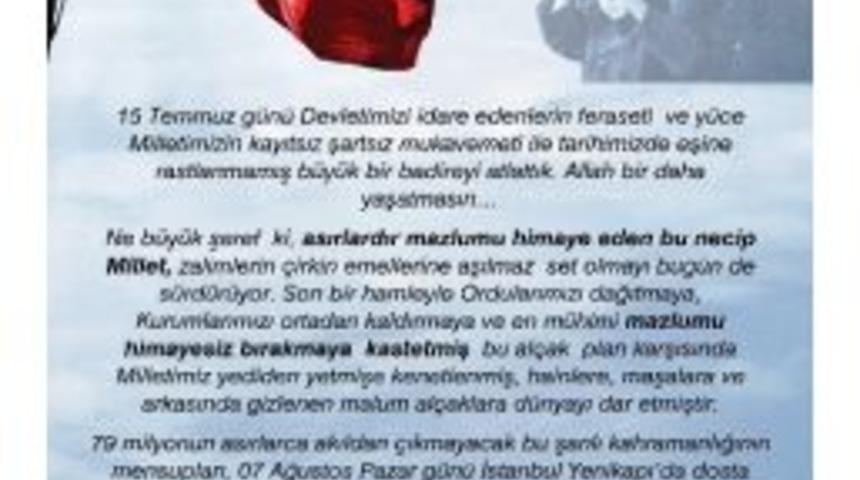 T&uuml;rk Hava Kurumu&rsquo;ndan &rsquo;demokrasi Ve Şehitler Mitingi&rsquo;ne Katılma &Ccedil;ağrısı