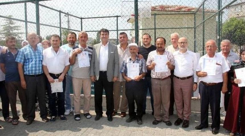 K&uuml;&ccedil;&uuml;kbalıklı&rsquo;da Tapu Sevinci