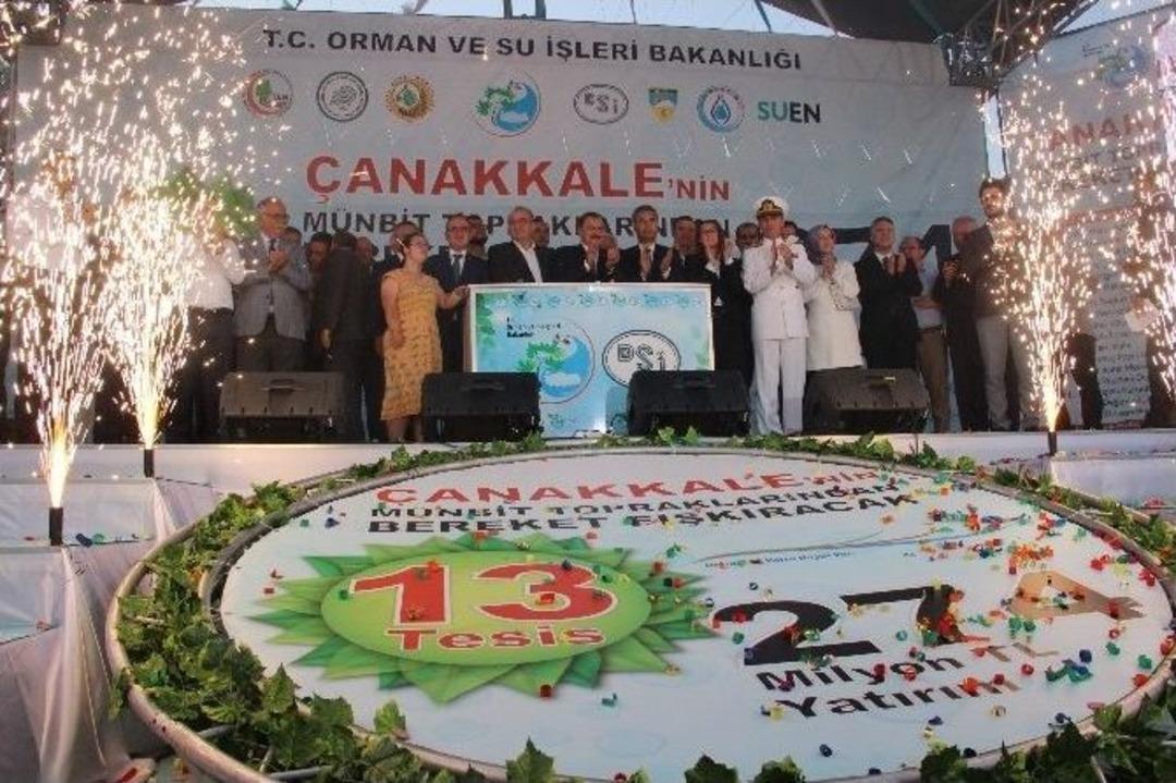 &Ccedil;anakkale&rsquo;de 274 Milyon Tl&rsquo;lik Tesisin Temeli Atıldı