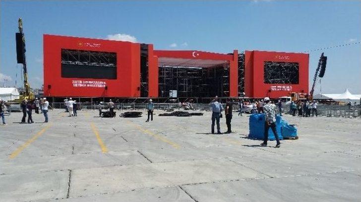 "demokrasi Ve Şehitler Mitingi" Hazırlıklarında Sona Gelindi G5