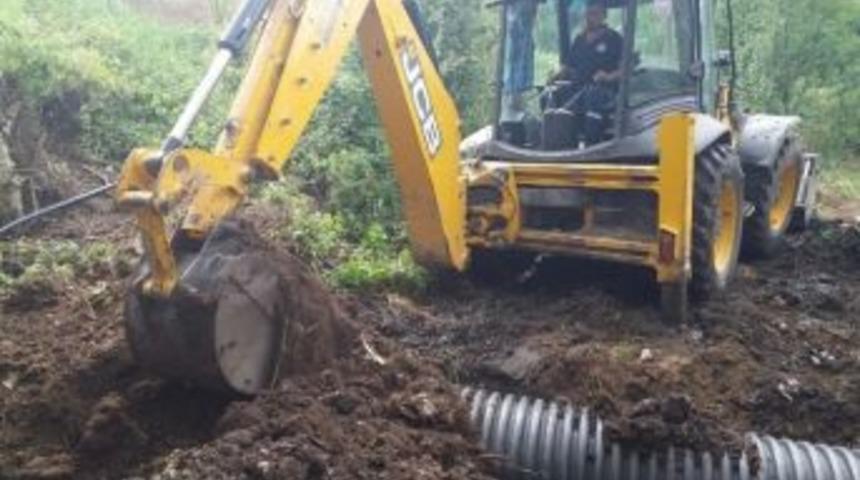 Su Taşkınları Yaşanan B&ouml;lgelerde Drenaj &Ccedil;alışması