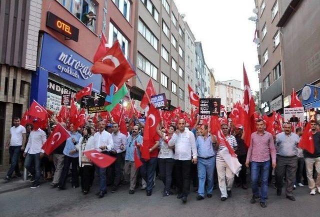 Gebze’de Demokrasi Nöbeti 23’üncü Gününde Yürüyüşle Sona Erdi