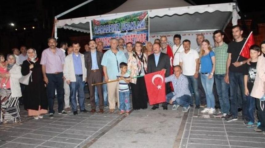 Kayseri&rsquo;de Yaşayan Karadenizliler Demokrasi N&ouml;betinde Buluştu
