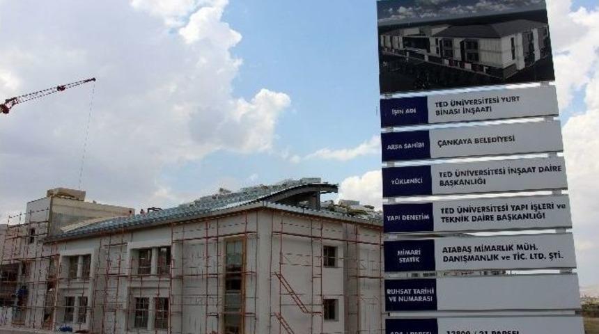 &Ccedil;ankaya&rsquo;nın 420 Kapasiteli &Ouml;ğrenci Yurdunda Sona Gelindi