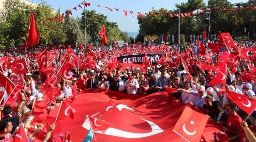 Tekirdağ&rsquo;da Dev Miting Başladı