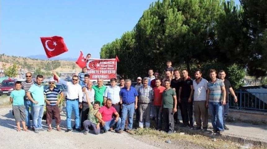 Osmancık Sanayi Esnafından Demokrasi Konvoyu