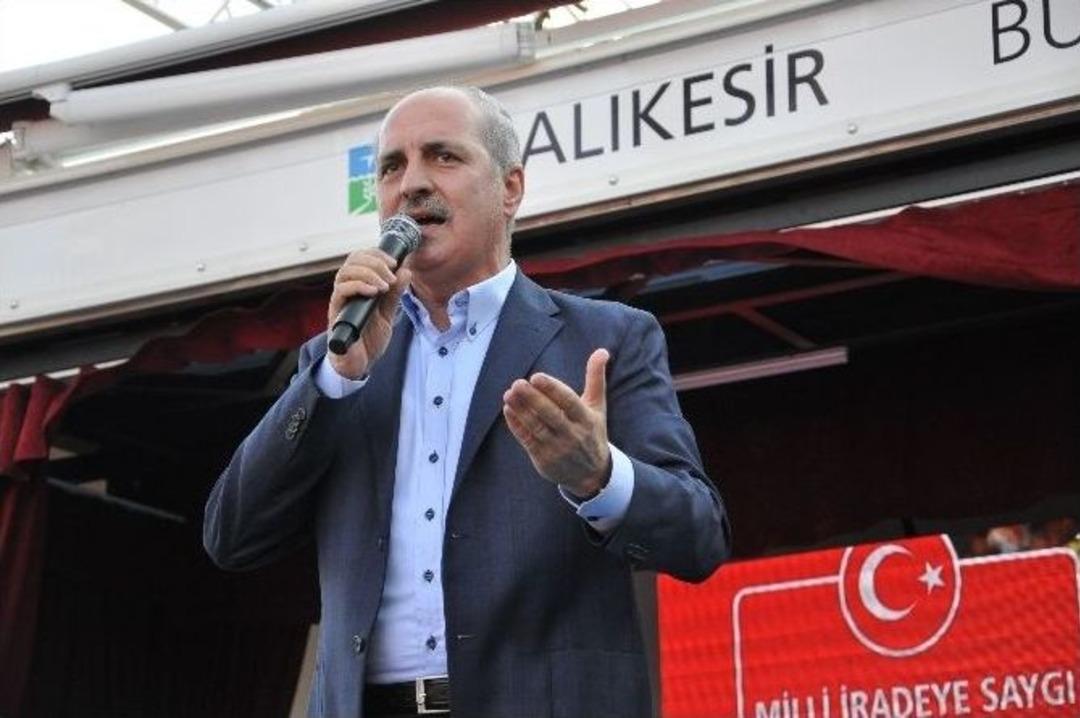 Başbakan Yardımcısı Kurtulmuş, Balıkesir&rsquo;de &rsquo;demokrasi Ve Şehitler Mitingi&rsquo;ne Katıldı