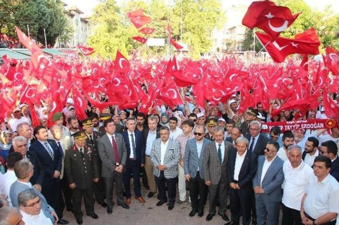 Kayının Binlerce Torunu "demokrasi Ve Şehitler Mitingi"ne Katıldı