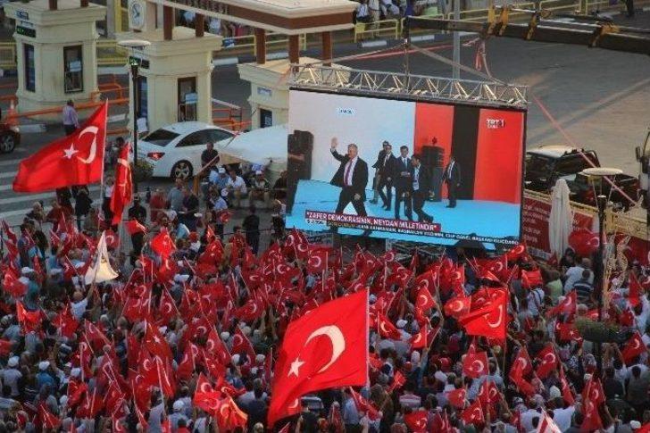 Çanakkale’de Demokrasi Ve Şehitler Mitingi G1