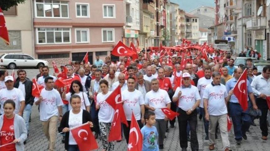 Simav&rsquo;da 5 Bin Kişilik &ldquo;milli İrade Ve Demokrasi Y&uuml;r&uuml;y&uuml;ş&uuml;&rdquo;