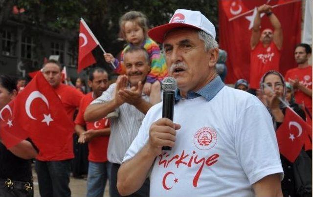 Simav’da 5 Bin Kişilik “milli İrade Ve Demokrasi Yürüyüşü”