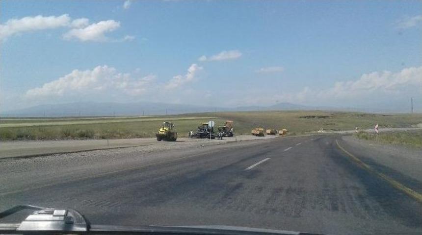 Kars-ardahan Karayoluna Sıcak Asfalt